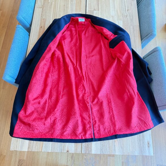 Zadig & Voltaire Marly Lainage Navy Wool Blend Coat M NWOT - Picture 3 of 7